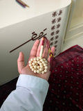 مسباح لؤلؤي داكن طربوش عنابي
